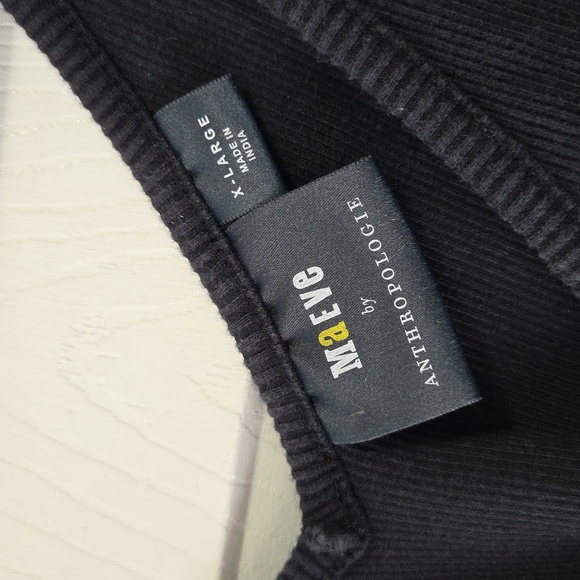 Anthropologie Maeve Black Puff Sleeve Top - Picture 6 of 8